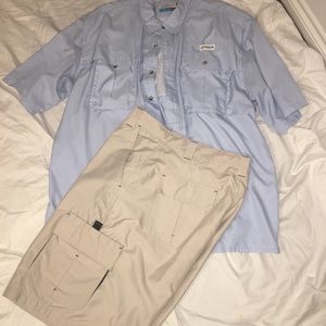 SOLD!! Magellan shirt XL khaki shorts 36